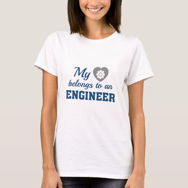 Heart Belongs Engineer T-Shirt (Front)
