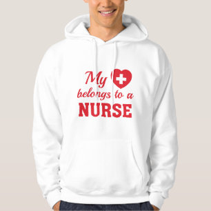 Heart Belongs Nurse Hoodie