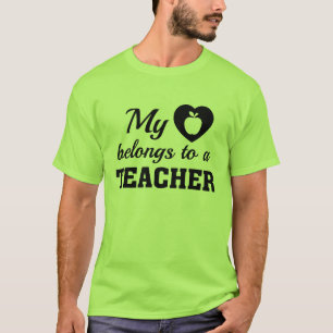 Heart Belongs Teacher T-Shirt