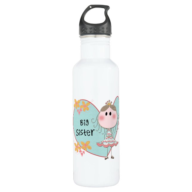 Heart Big Sister 710 Ml Water Bottle (Front)