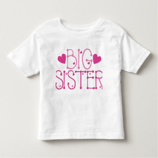 Heart Big Sister Toddler T-Shirt
