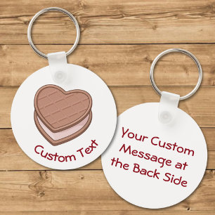 Heart Biscuit Keychain