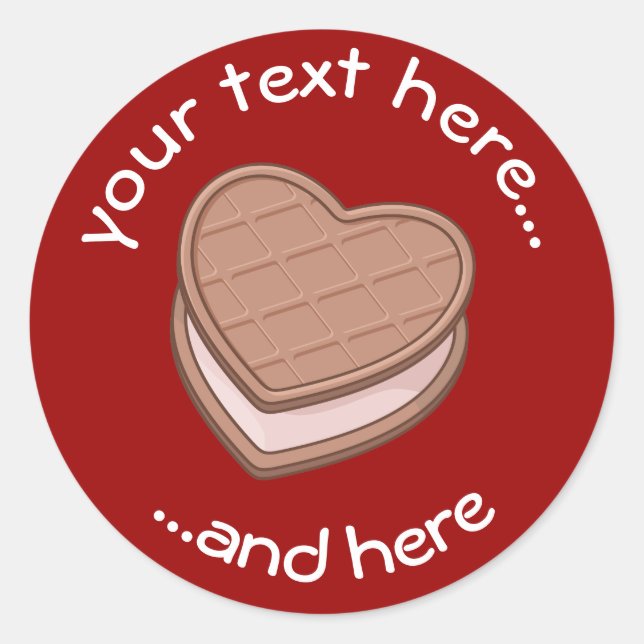Heart Biscuit Sticker (Front)