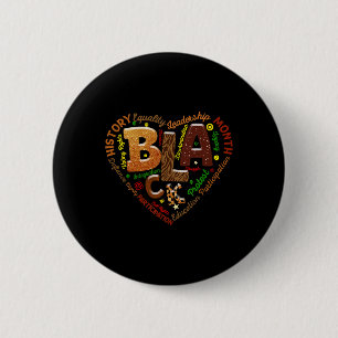 Heart Black History Month Melanin Lover African Am 6 Cm Round Badge