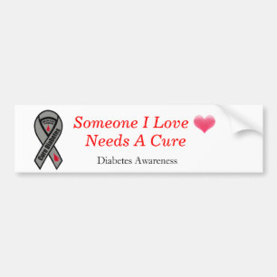 heart-blending, how-to-cure-diabetes, Diabetes ... Bumper Sticker