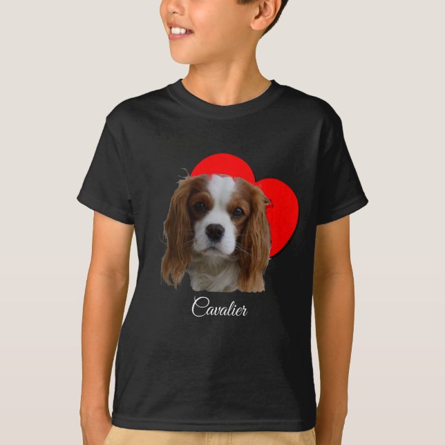 Heart Blenheim Cavalier King Charles Spaniel Love  T-Shirt (Front)