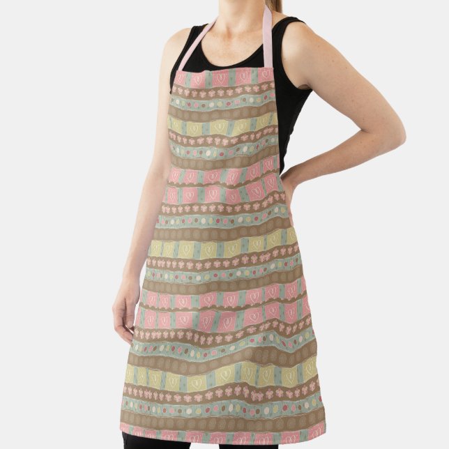 Heart Bohemian Pattern Apron (Insitu)