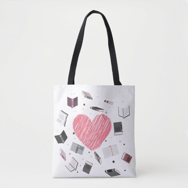 Heart books Tote (Front)