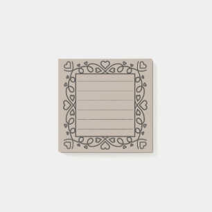 Heart Border  Post-it Notes