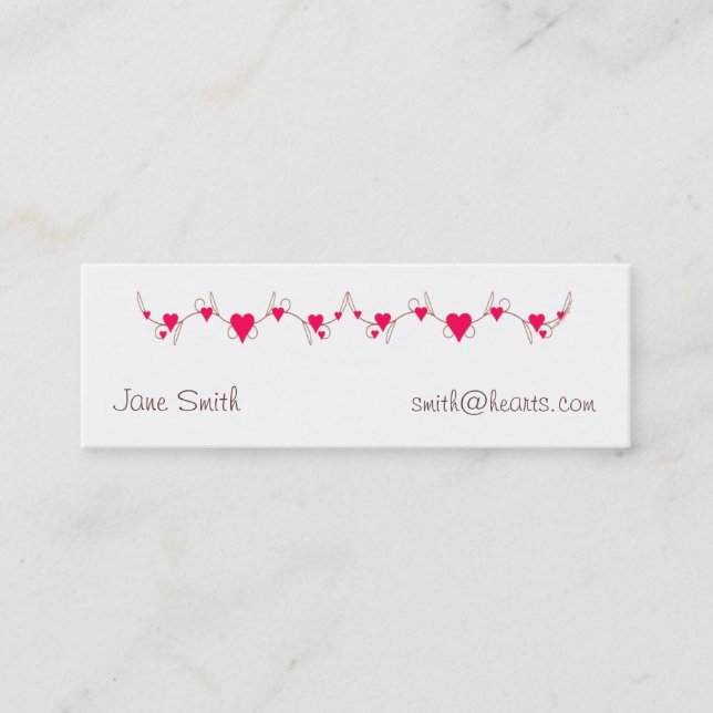 Heart Border Profile Card (Front)