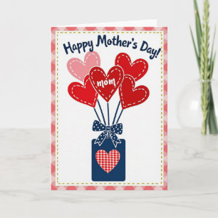 Heart Bouquet Mothers Day Card