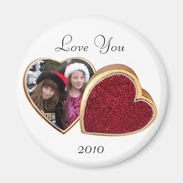 Heart Box Photo Magnet (Front)