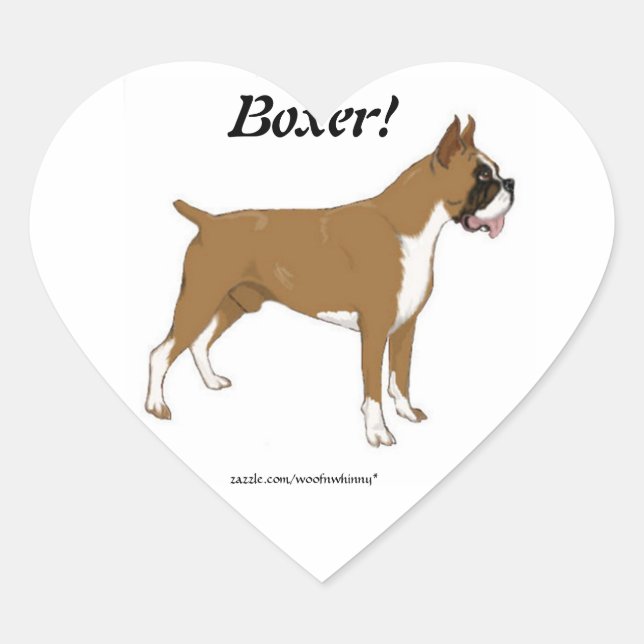 Heart Boxer Stickers (Front)