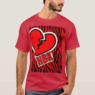 Heart Break Kid Red Zebra Graphic T-Shirt