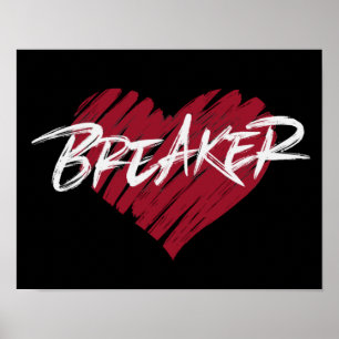 Heart Breaker   Funny Valentine's Day Poster