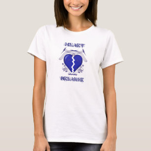 Heart Breaker: Ladies White T-Shirt: Heartbreaker T-Shirt