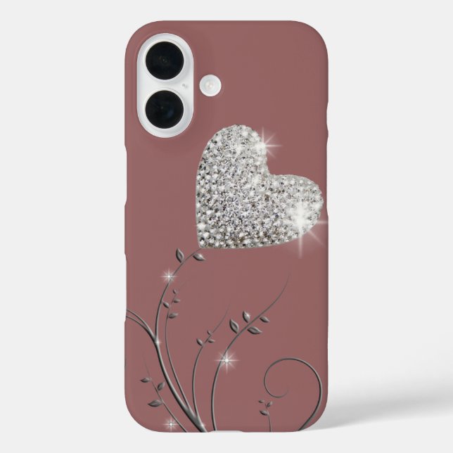 Heart Brilliant Romantic Case-Mate iPhone Case (Back)