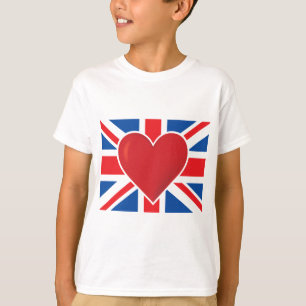 Heart British Flag T-Shirt