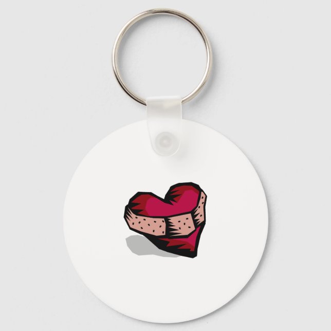 Heart (Broken) Key Ring (Front)