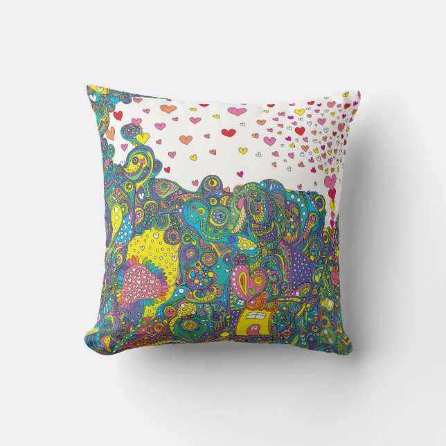 heart bubble cushion (Front)