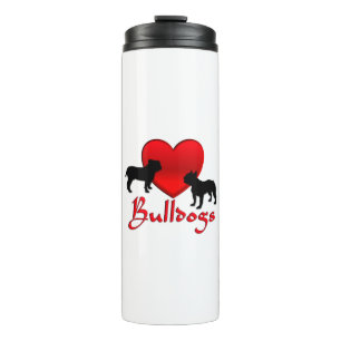 Heart Bulldogs Thermal Tumbler