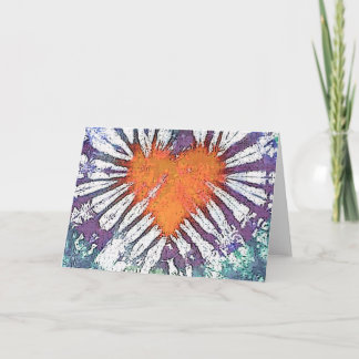 Heart Burst Holiday Card