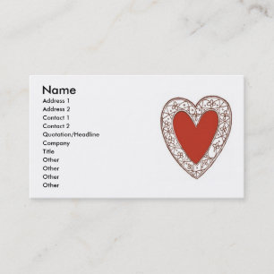 Heart Business Card