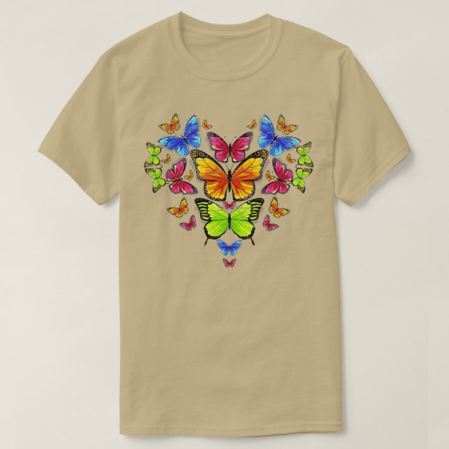 Heart Butterfly (1)  T-Shirt (Design Front)