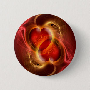 Heart By Heart in Love 6 Cm Round Badge