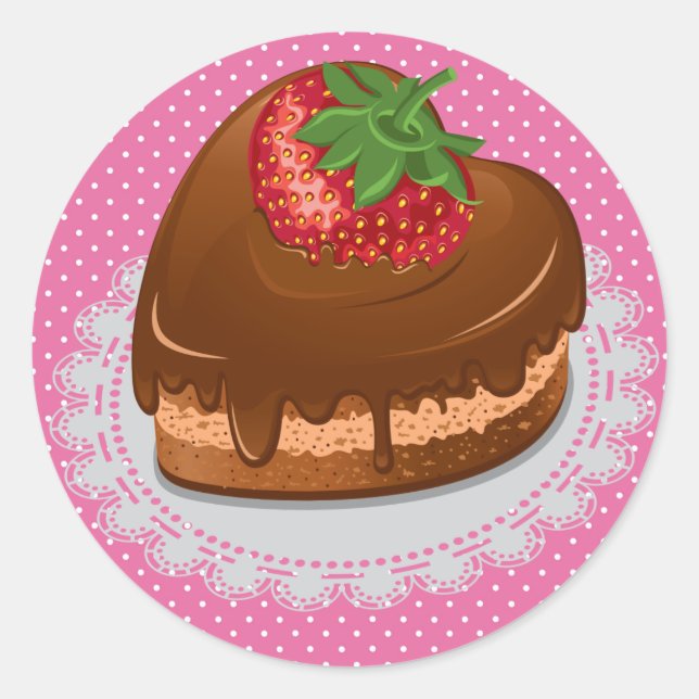 Heart Cake Sticker (Front)
