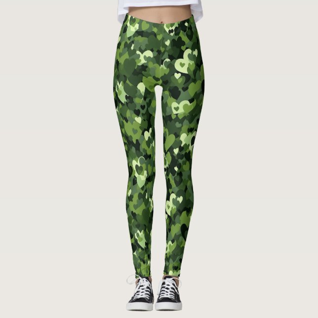 Heart Camouflage Leggings (Front)