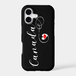 Heart Canada Cell Phone Case, Canadian Flag
