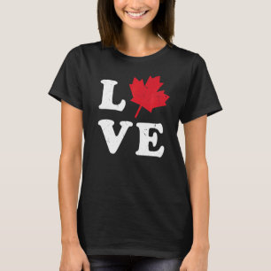 Heart Canada Day Maple Leaf I Love You Canada 1 T-Shirt