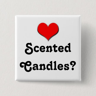 Heart Candles 15 Cm Square Badge