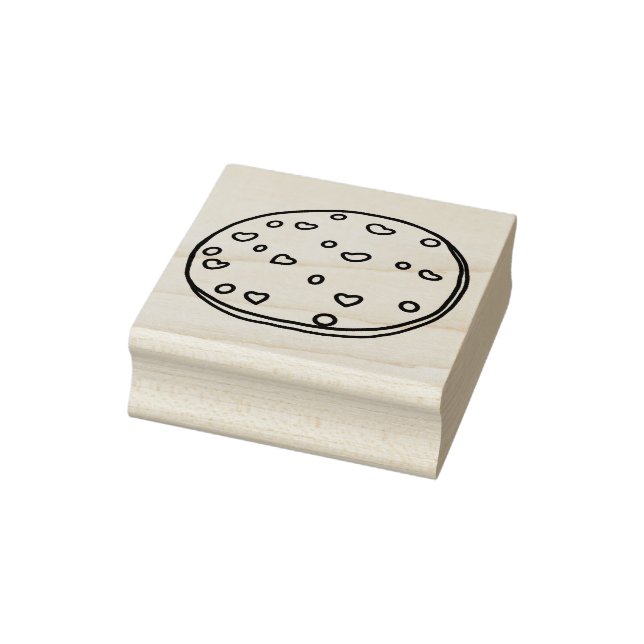 Heart candy Cookie  Rubber Stamp (Stamp)