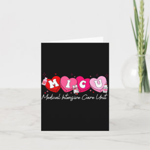 Heart Candy Micu Nurse Valentine's Day Medical Cri Card