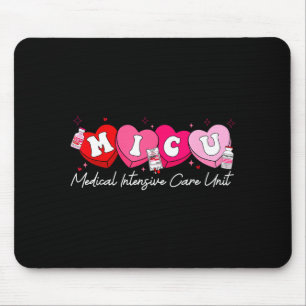 Heart Candy Micu Nurse Valentine's Day Medical Cri Mouse Pad