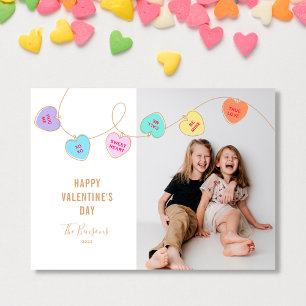 Heart Candy Valentine's Day Photo Postcard