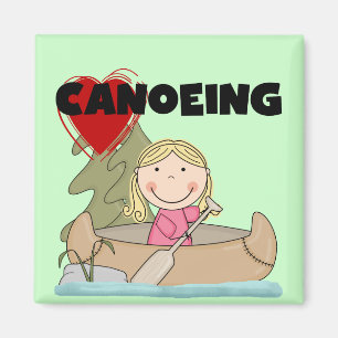 Heart Canoeing Tshirts and Gifts Magnet