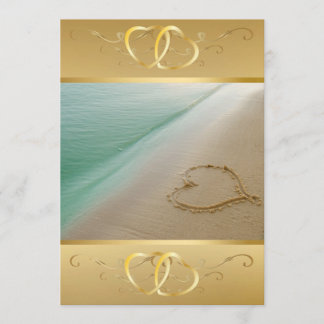 Heart Carved In The Sand Invitation3 Invitation
