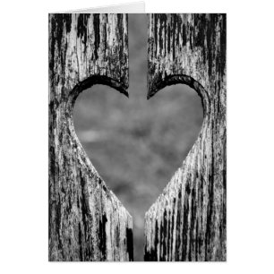 Heart Carved Wood