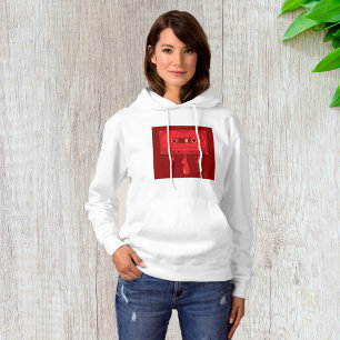 Heart Cassette Tape with Melting Drips Hoodie