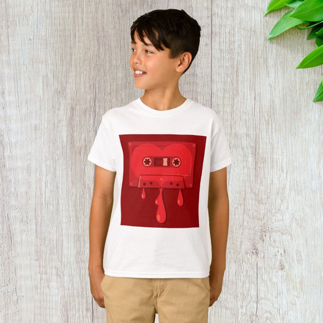 Heart Cassette Tape with Melting Drips T-Shirt (Creator Uploaded)