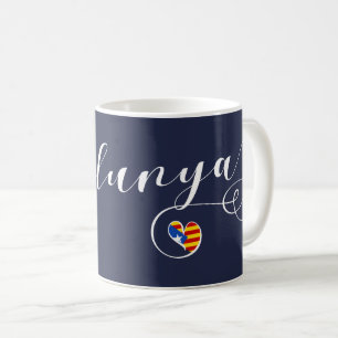 Heart Catalunya Mug, Catalonia Estelada Coffee Mug