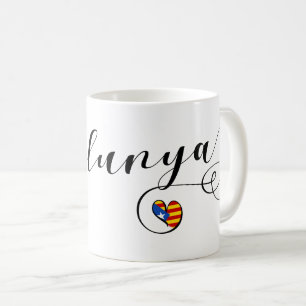 Heart Catalunya Mug, Catalonia Estelada Coffee Mug