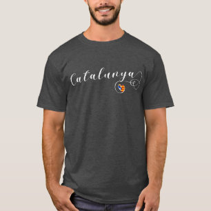 Heart Catalunya Tee Shirt, Catalonia