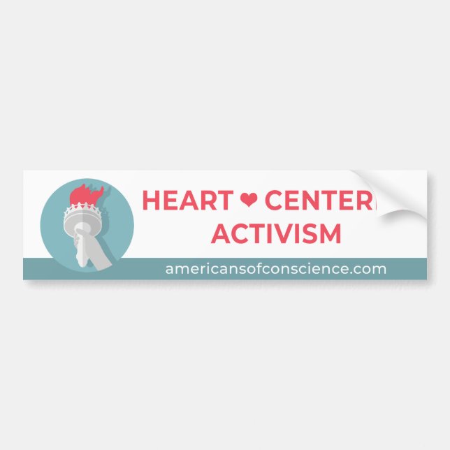 Heart Centred Activism Bumper Sticker (Front)