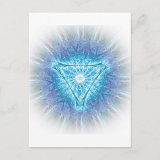 heart chakra (ajna अजन) postcard
