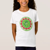 Heart Chakra Anahata Girls'Cap Sleeve T-Shirt
