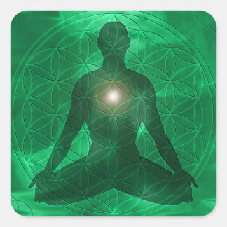 Heart Chakra Anahata Square Sticker